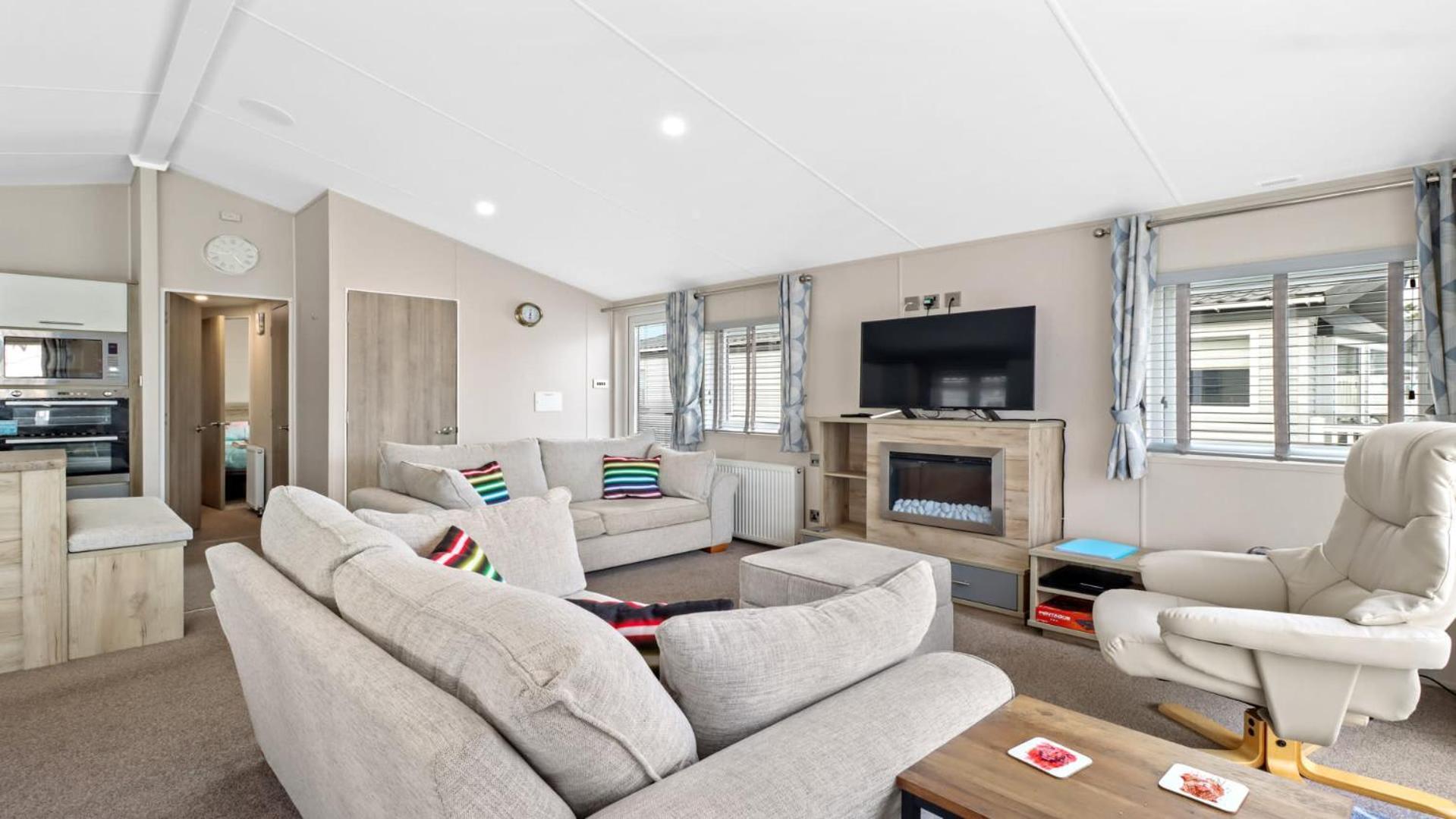 33 Beach Retreat Lodge Pevensey Bay Holiday Park מראה חיצוני תמונה